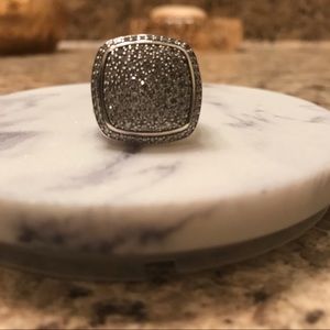 David Yurman Diamond Pave Albion ring-size 7